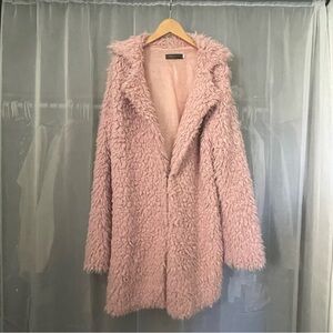 Pink fluffy coat